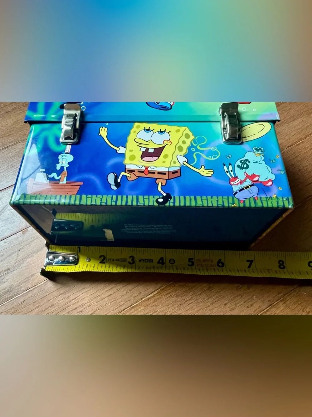 2001 Vintage SpongeBob SquarePants Tin Dome Lunch Box